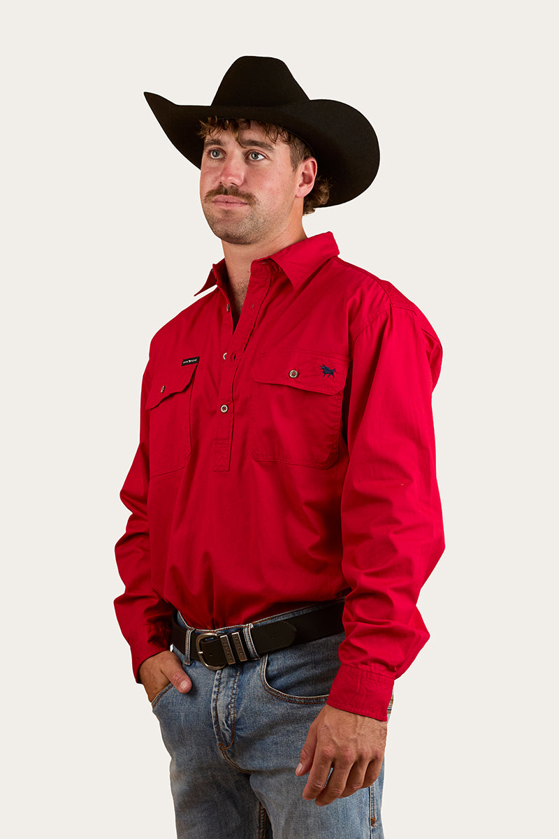 Ringers Western King River Mens Half Button Work Shirt