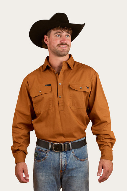 Ringers Western King River Mens Half Button Work Shirt