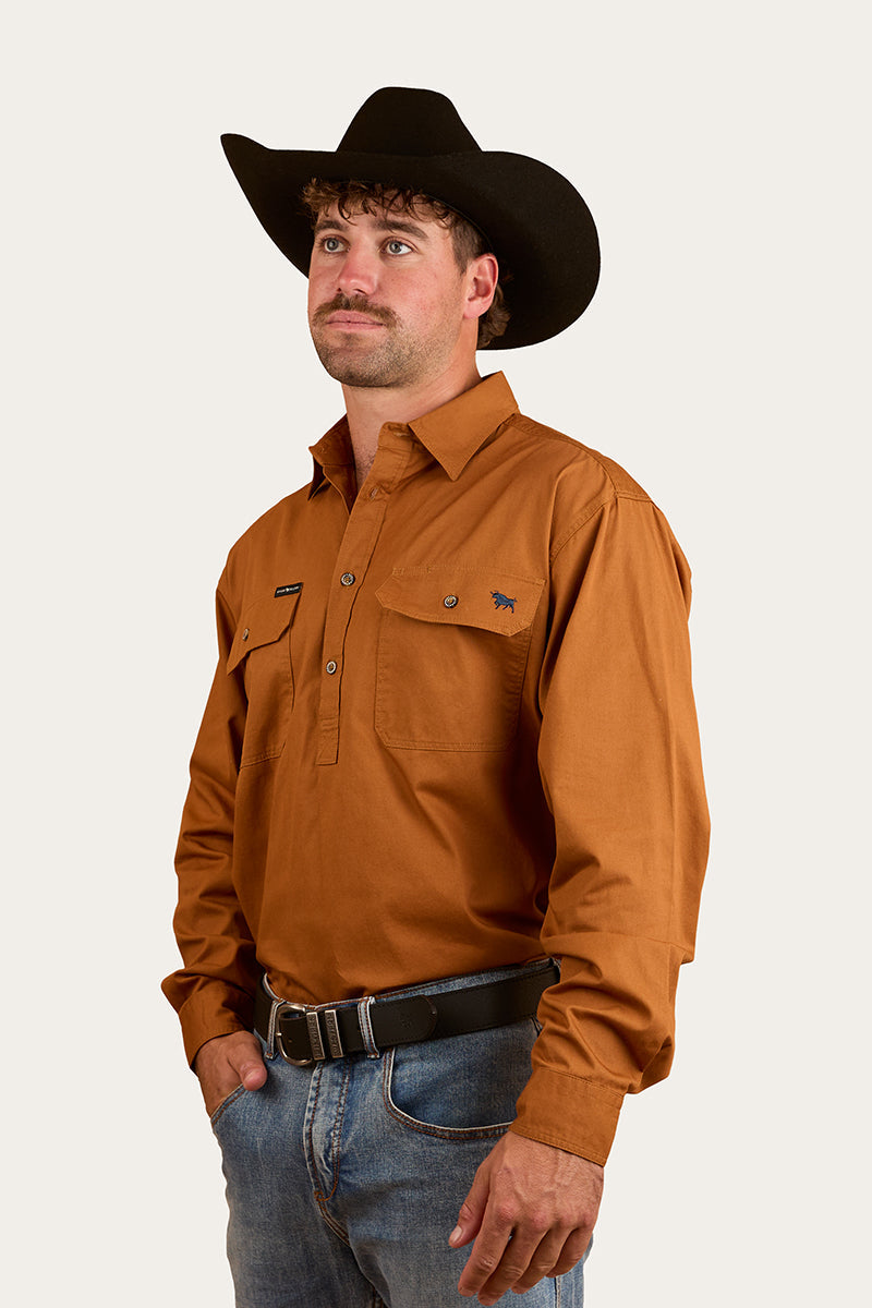 Ringers Western King River Mens Half Button Work Shirt