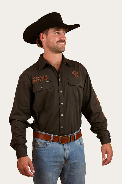 Ringers Western Hawkeye Mens Full Button Work Shirt