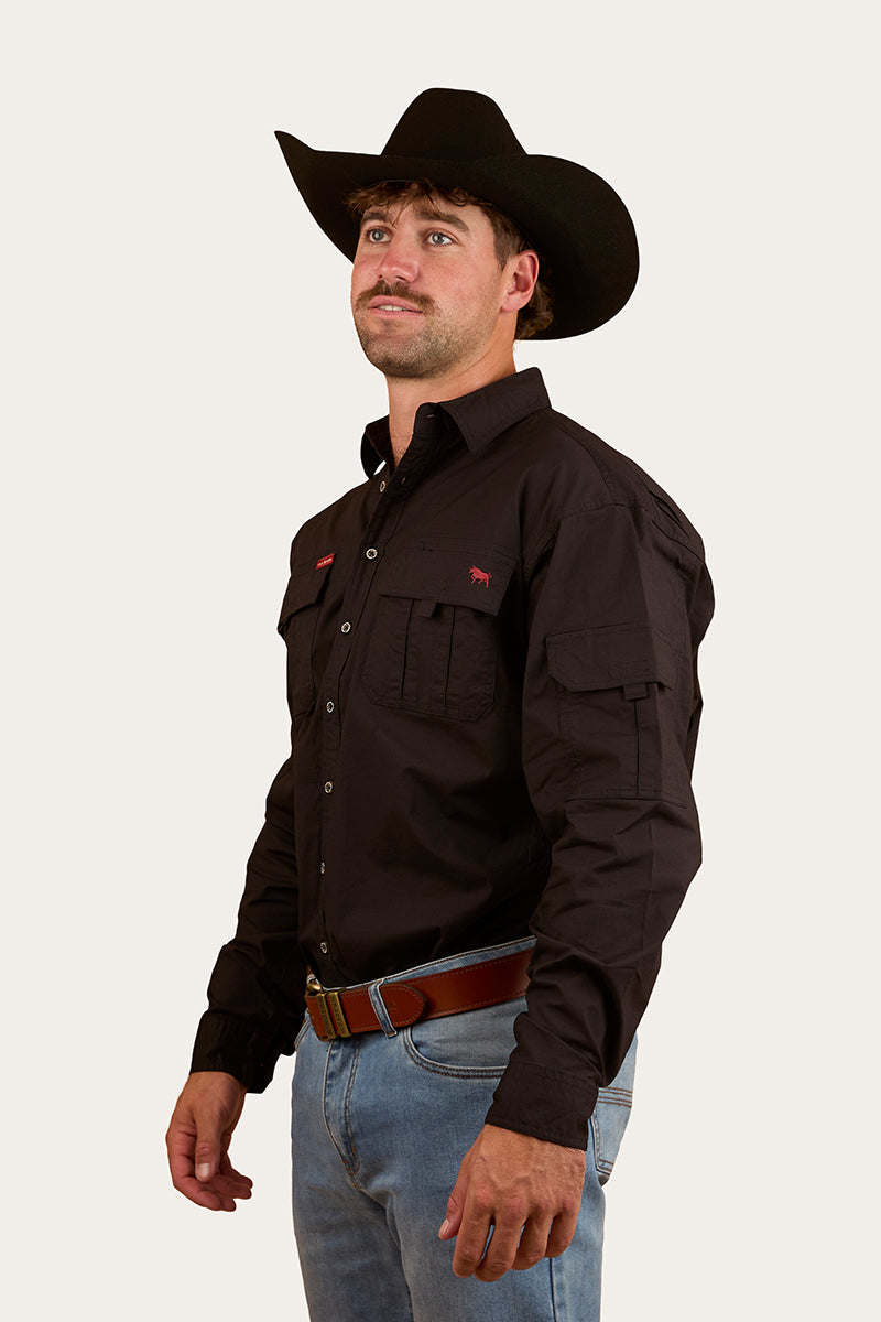 Ringers Western Pilbara Mens Ripstop Full Button Work Shirt