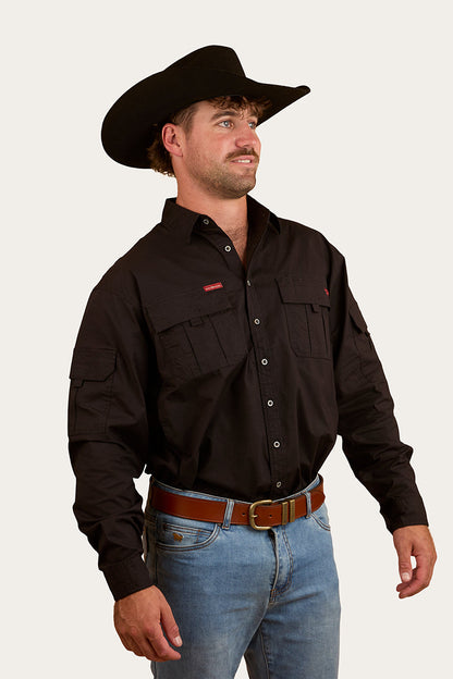 Ringers Western Pilbara Mens Ripstop Full Button Work Shirt