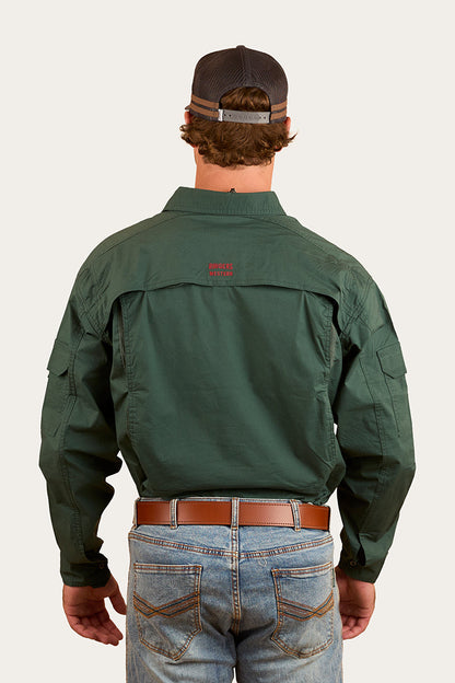 Ringers Western Pilbara Mens Ripstop Full Button Work Shirt