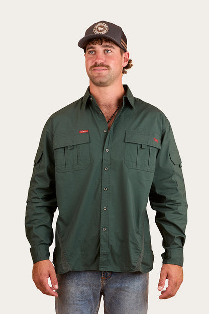 Ringers Western Pilbara Mens Ripstop Full Button Work Shirt