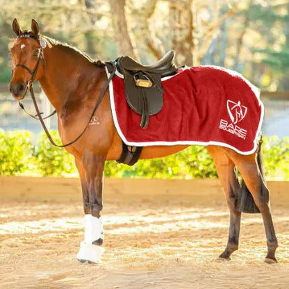 BARE Equestrian Bespoke Australian Made Woollen Quarter Sheet - Red