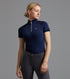 Description:Remisa Ladies Technical Short Sleeved Riding Top_Colour:Navy_Position:1