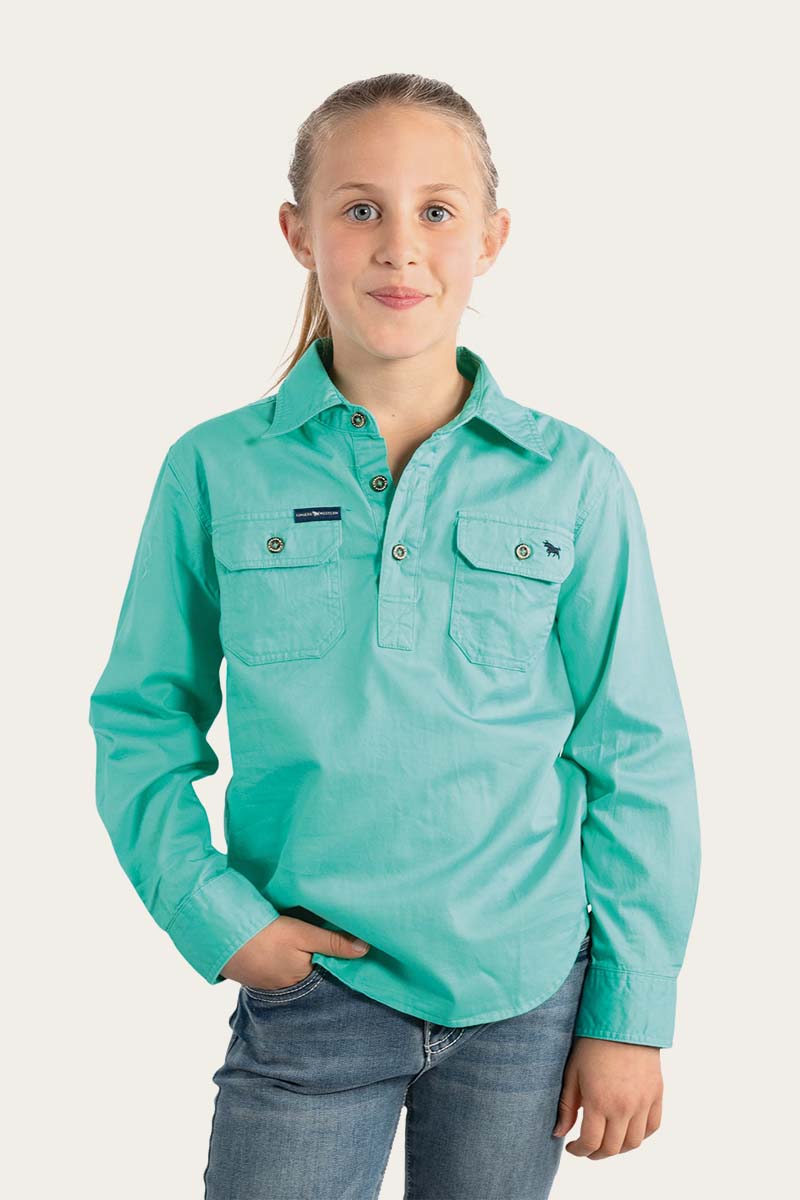 Ringers Western Ringers Babies Short Sleeve Work Shirt Romper