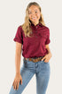 RingersWestern-Shirts_-_Work_Shirts-Womens-Jules_Womens_Half_Button_Short_Sleeve_Work_Shirt_-Burgundy-221089RW-BURG_1.jpg