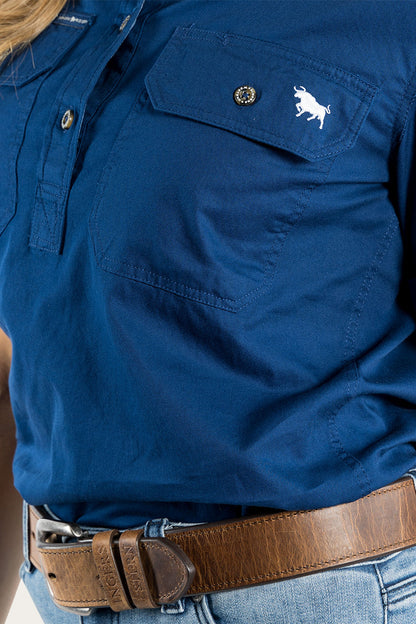 RingersWestern-Shirts_-_Work_Shirts-Womens-Jules_Womens_Half_Button_Short_Sleeve_Work_Shirt_-Navy-221089RW-NV_5.jpg
