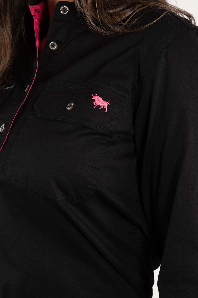 Ringers Western Pentecost River Womens Half Button Work Shirt