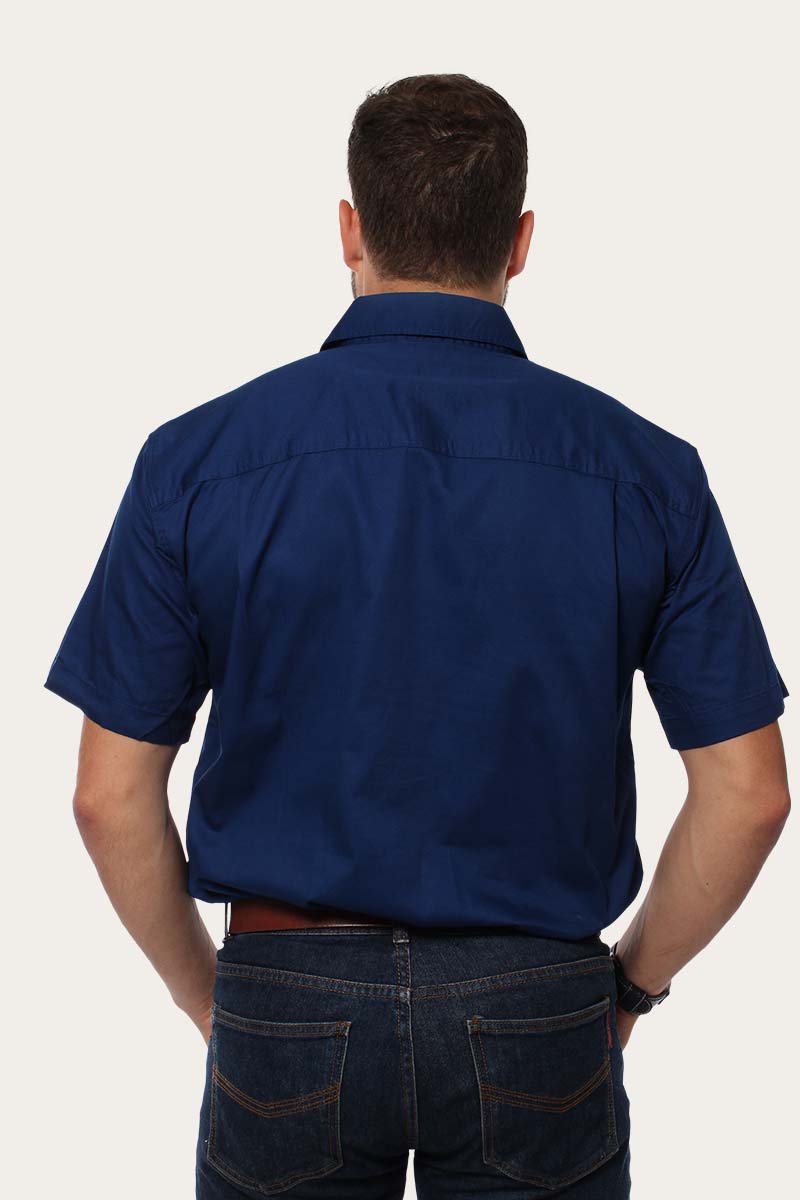 Ringers Western Lake Argyle Mens Short Sleeve Full Button Work Shirt