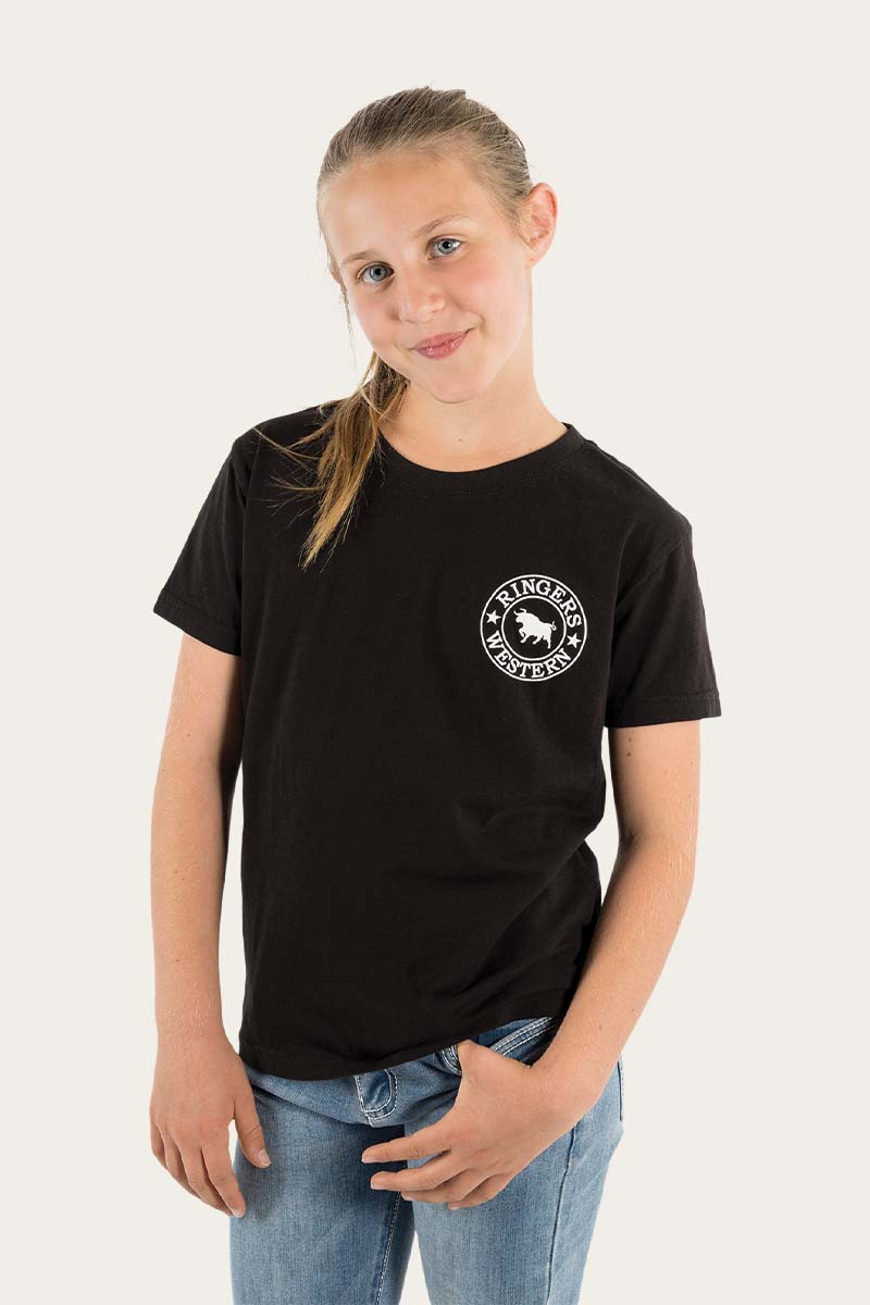 RingersWestern_Top_-_Tops_Kids_Signature_Bull_T-Shirt_Classic_T-Shirt_Black_with_White_3.jpg