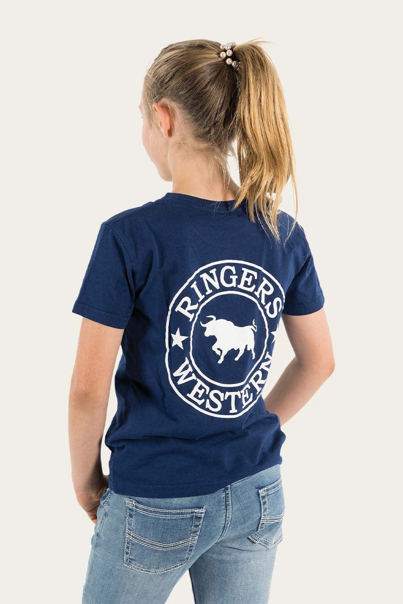RingersWestern_Top_-_Tops_Kids_Signature_Bull_T-Shirt_Classic_T-Shirt_Navy_with_White_2.jpg