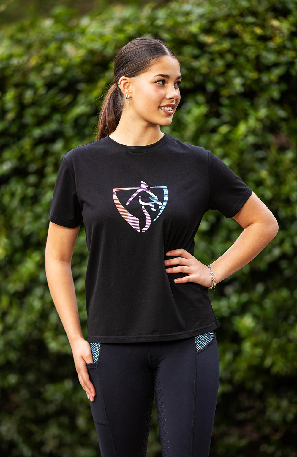 BARE Equestrian Youth Neon Logo T-Shirt