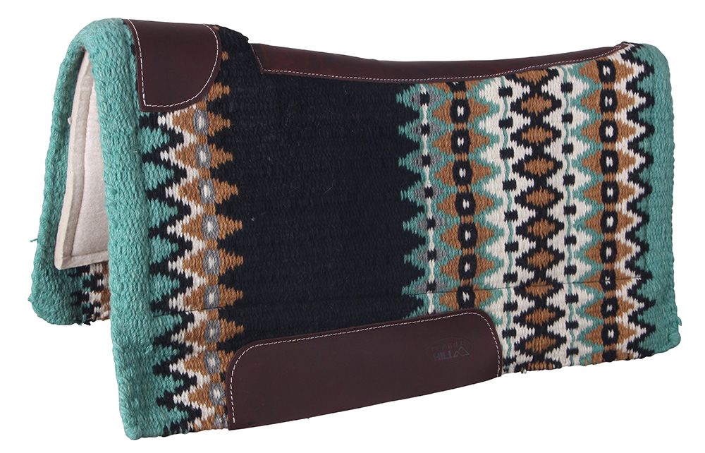 Double Hill Contoured Navajo Pad With Wool Felt Turquoise