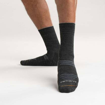 Carhartt Twin-Knit Midweight Crew Sock - Carbon Heather