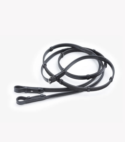 Premier Equine Salvatore Rubber &amp; Leather Grip Reins