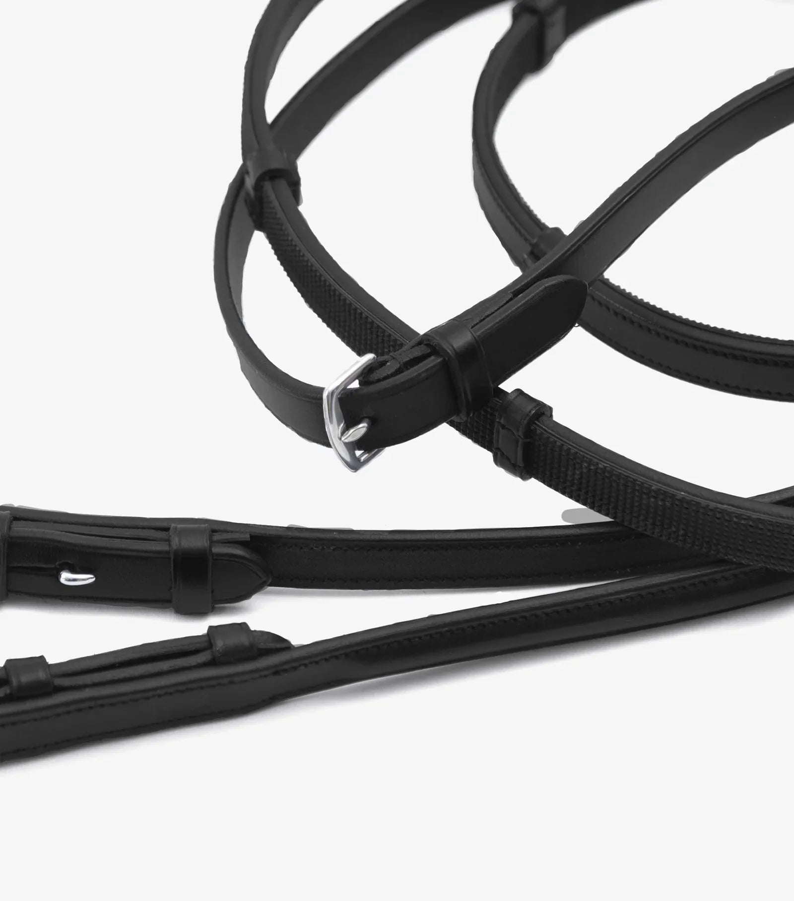 Premier Equine Salvatore Rubber &amp; Leather Grip Reins