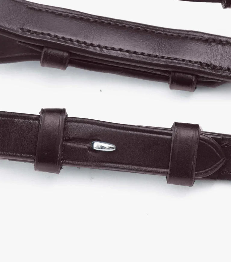 Premier Equine Salvatore Rubber &amp; Leather Grip Reins