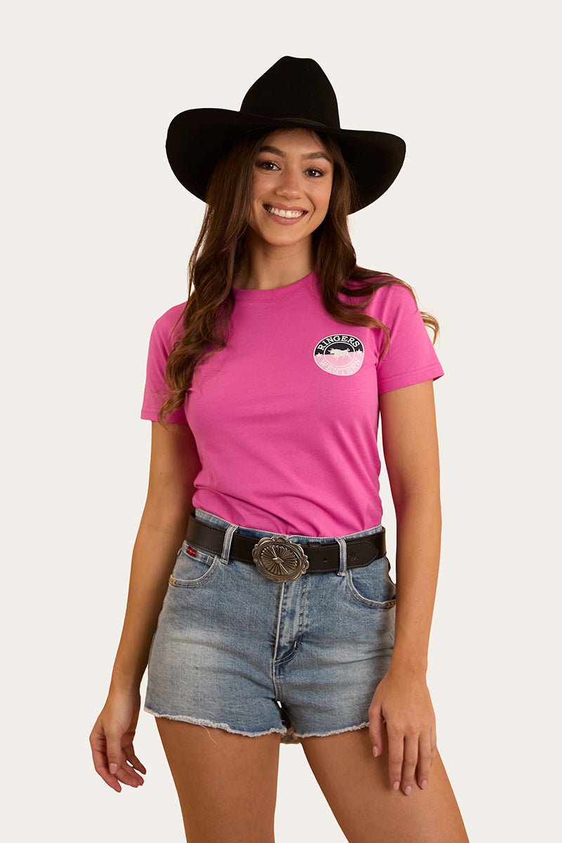 Ringers Western 
Signature Bull Womens Classic Fit T-Shirt - Candy / Split