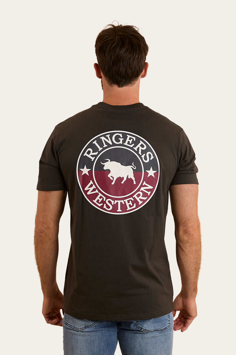 Ringers Western 
Signature Bull Mens Classic T-Shirt - Charcoal / Split