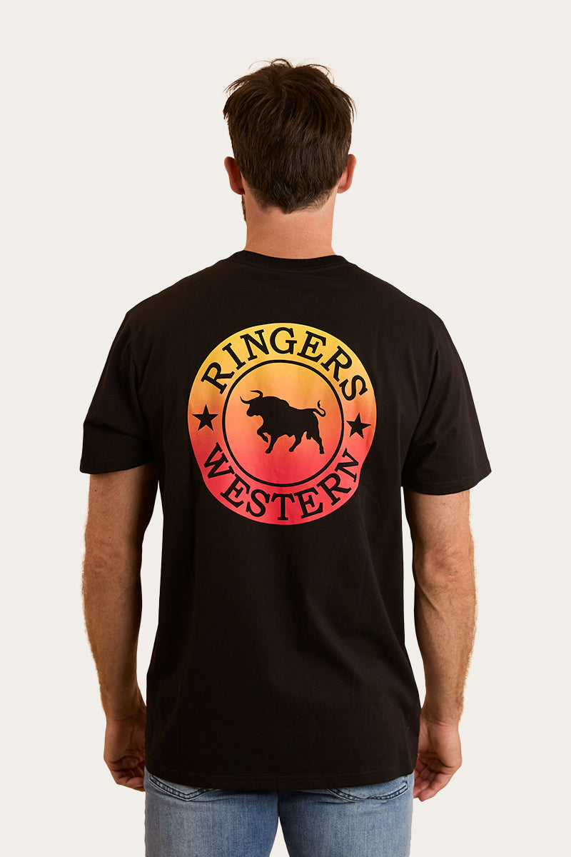 Ringers Western 
Signature Bull Mens Loose T-Shirt - Black Fade