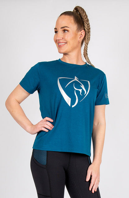BARE Equestrian Silver Logo T-Shirt