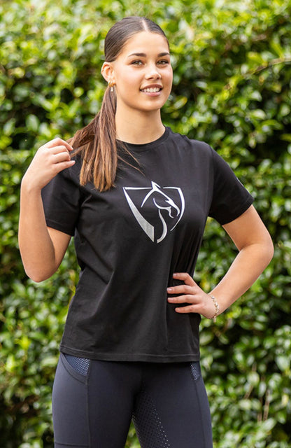 BARE Equestrian Silver Logo T-Shirt