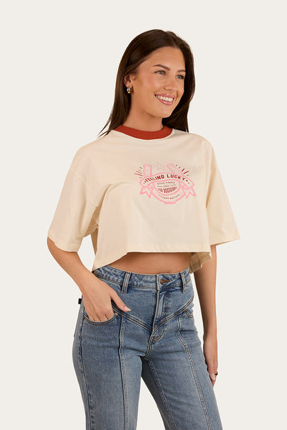 Ringers Western Feeling Lucky Cropped Oversized T-Shirt