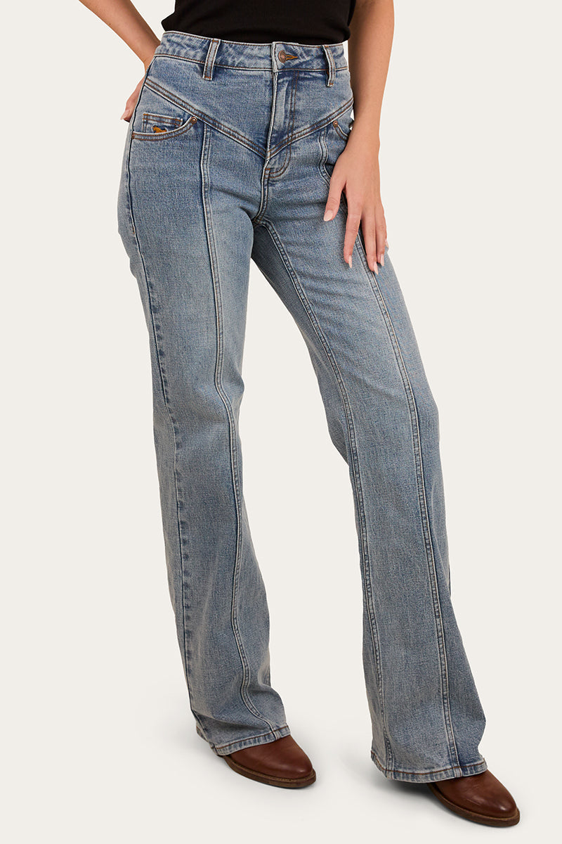 Ringers Western Edith Womens High Rise Bootleg Jean