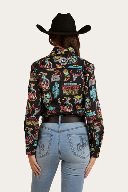 Rigers Western The Dyno Womens Limited Edition Half Button Work Shirt
