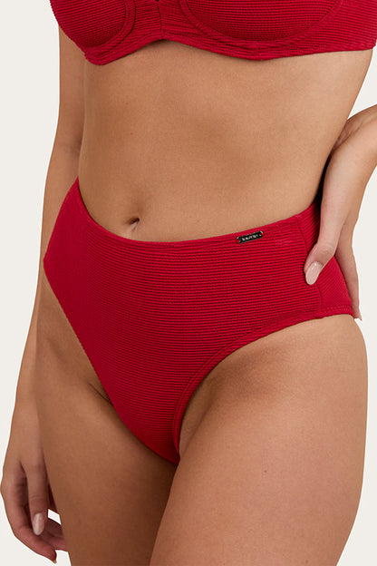 Ringers Western Country Sunset Textured High Waist Bikini Bottom