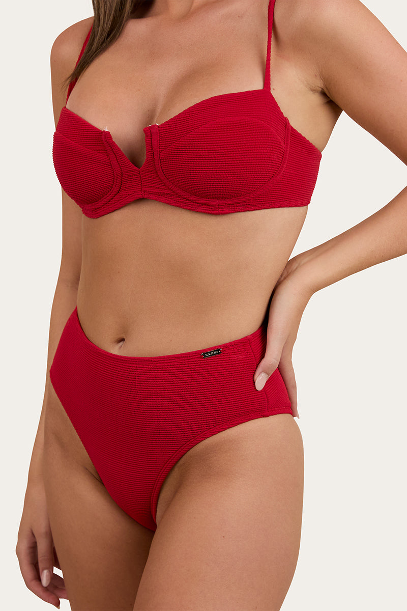 Ringers Western Country Sunset Textured High Waist Bikini Bottom