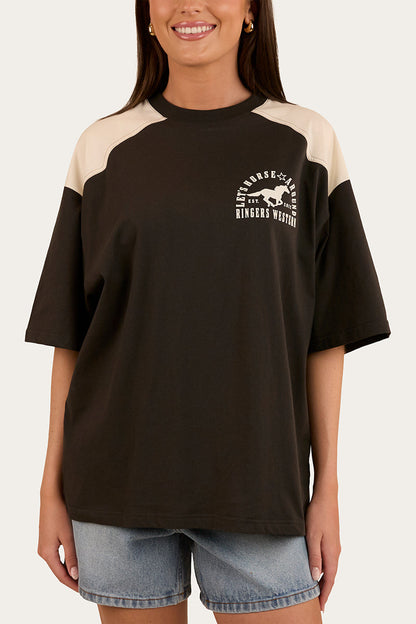 Ringers Western Lets Horse Around Womens Oversized T-Shirt