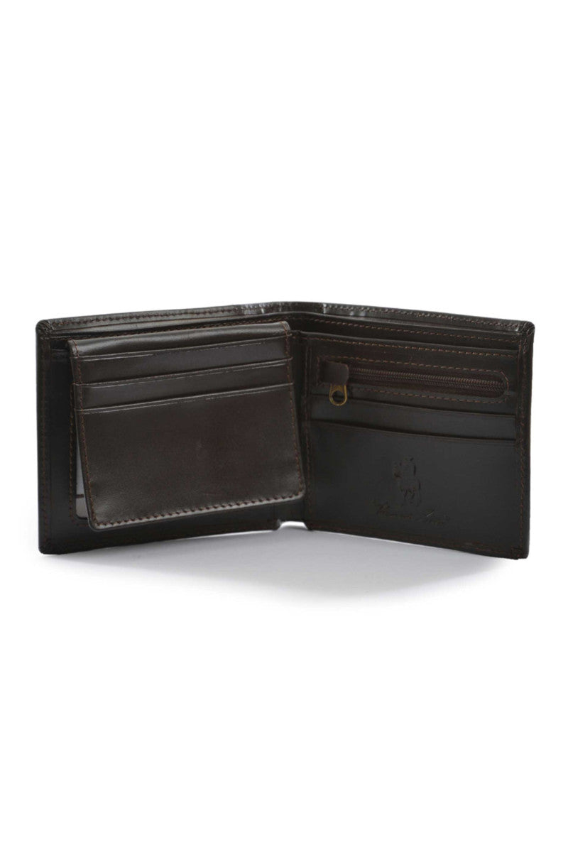 Thomas Cook Leather Edged Wallet - Dark Brown