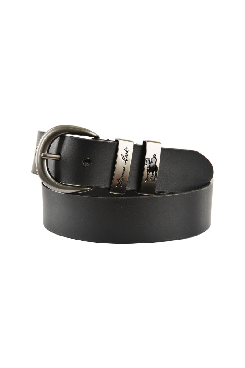 Thomas Cook Gunmetal Twin Keeper Belt - Gunmetal