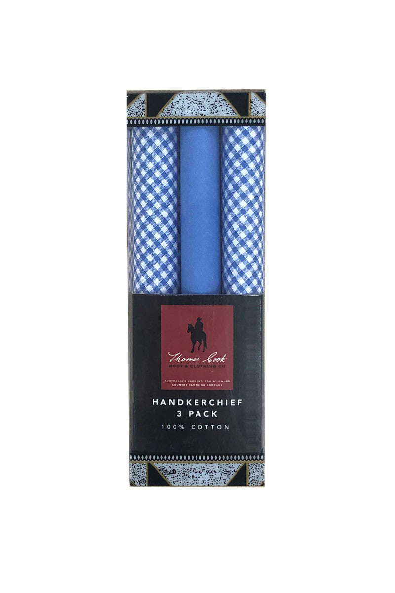 Thomas Cook Handkerchief 3 Pack - Blues
