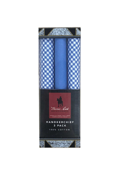 Thomas Cook Handkerchief 3 Pack - Blues