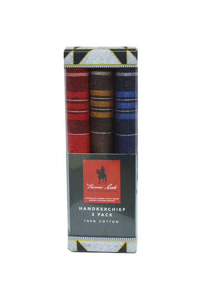Thomas Cook Handkerchief 3 Pack - Multi Colour