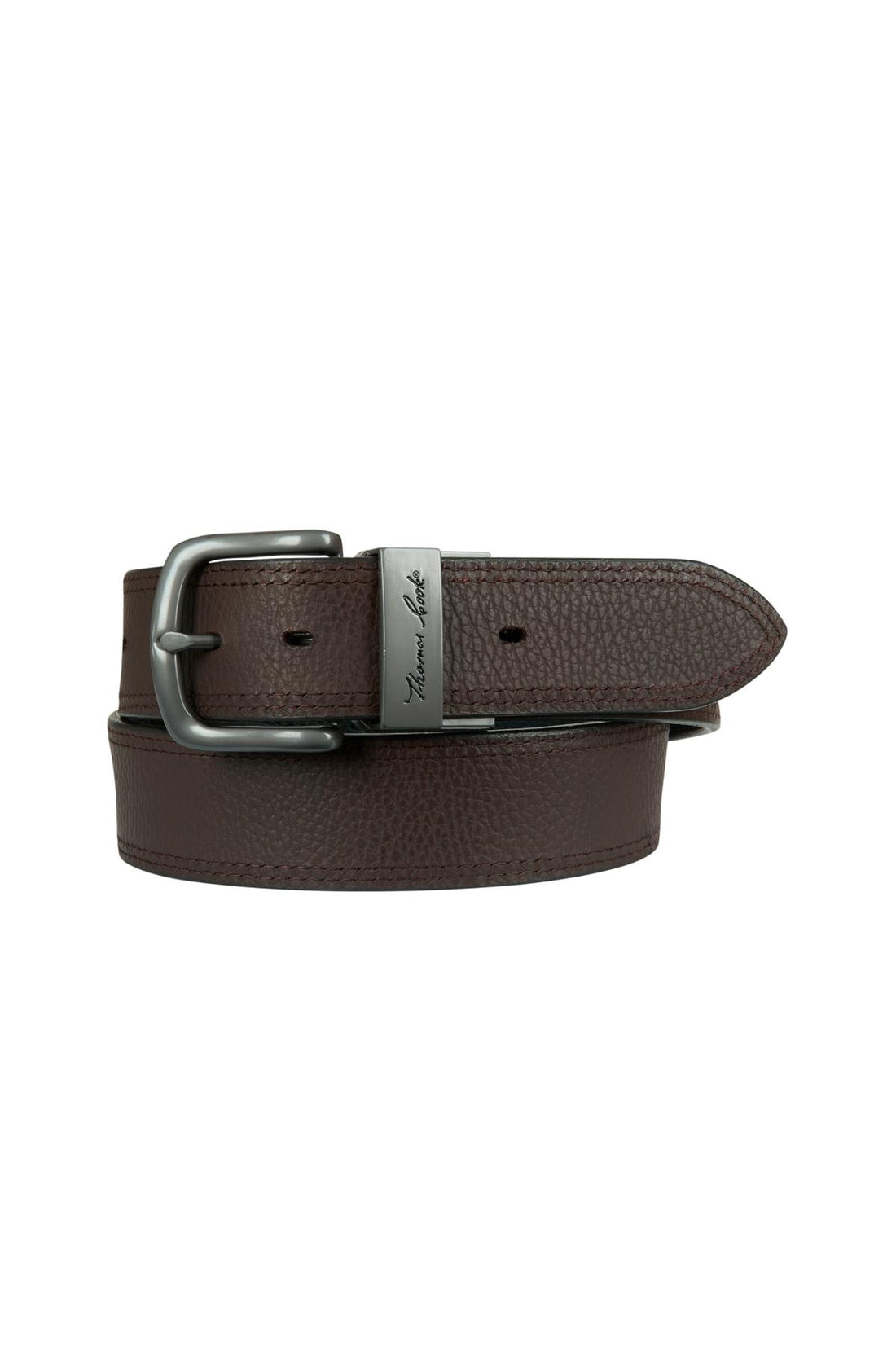 Thomas Cook Denver Reversible Belt - Chocolate/Black