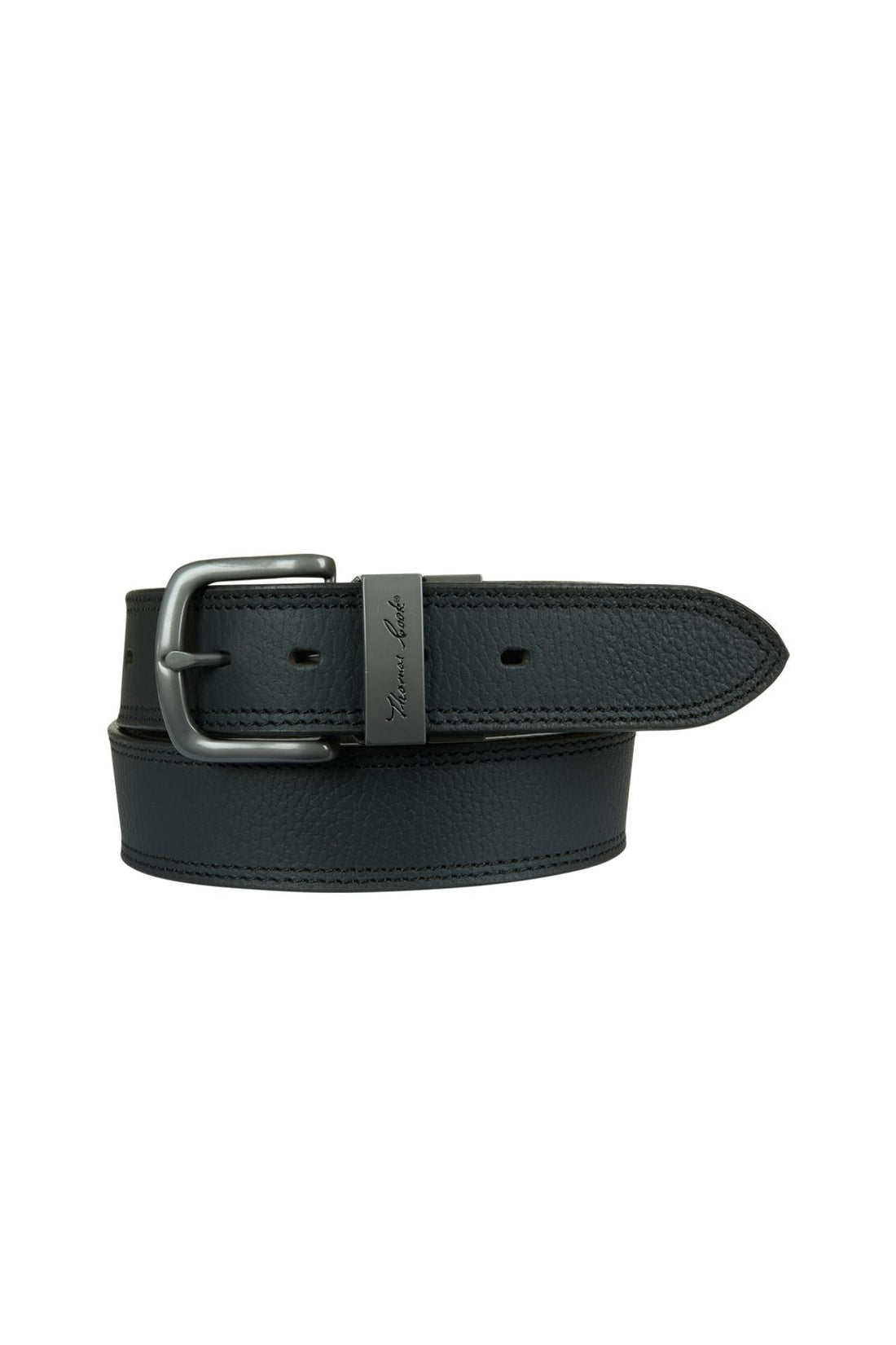 Thomas Cook Denver Reversible Belt - Chocolate/Black detail