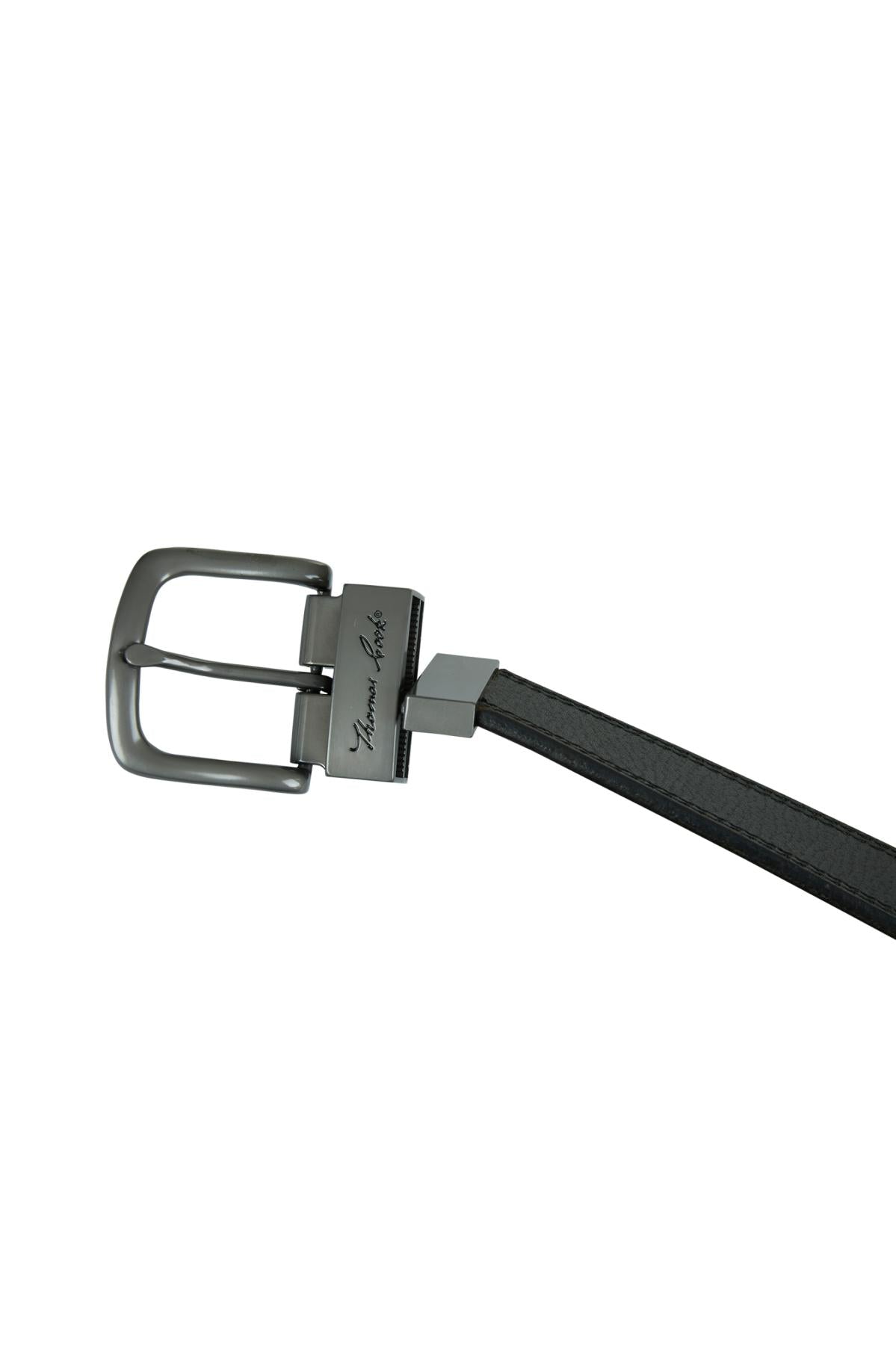 Thomas Cook Denver Reversible Belt - Chocolate/Black buckle