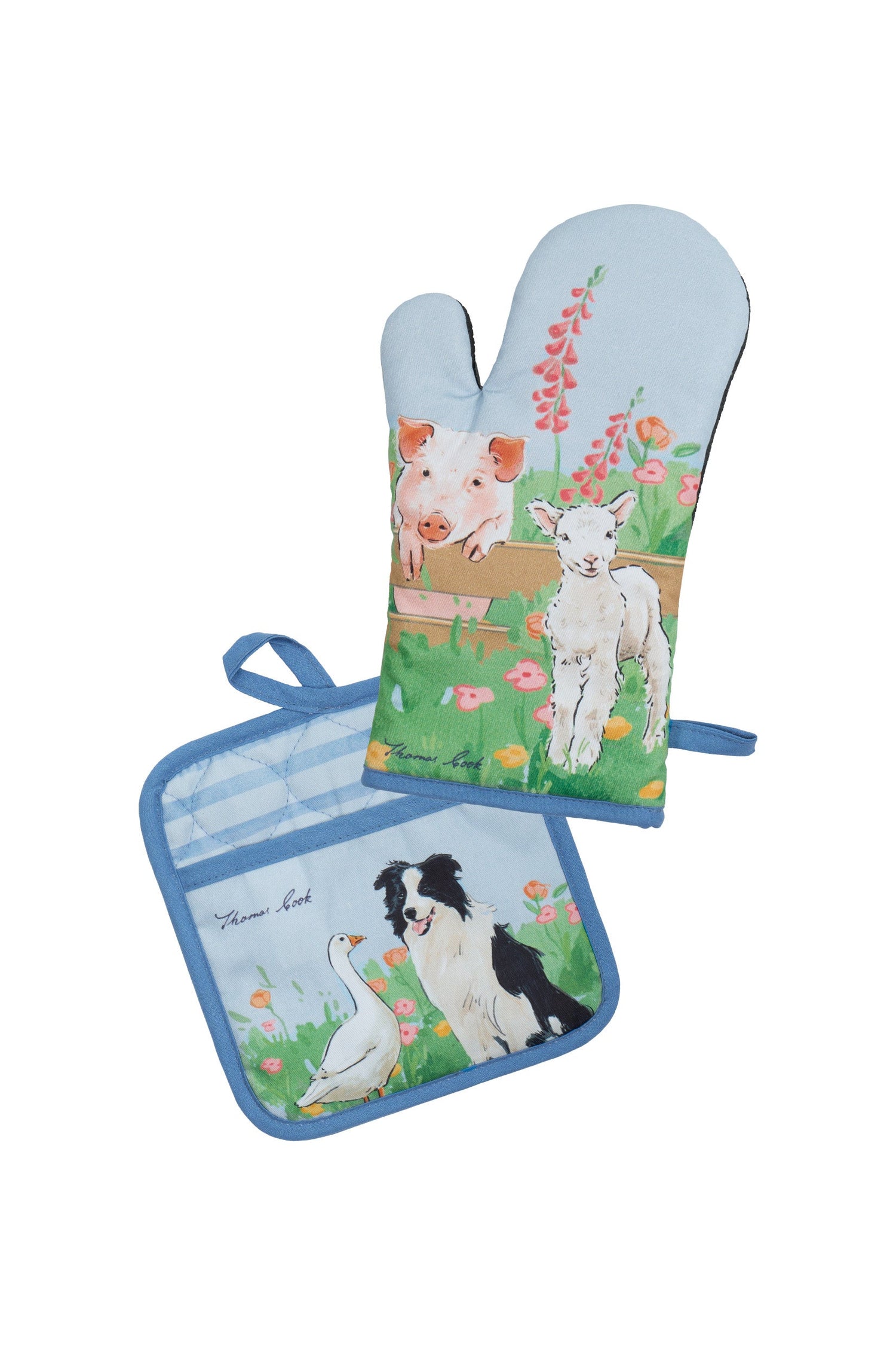 Thomas Cook Oven Mitt &amp; Pot Holder Set