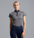 Description:Amia Ladies Technical Short Sleeved Riding Top_Colour:Anthracite Grey_Position:1