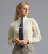 Description:Tessa Ladies Long Sleeve Tie Shirt_Colour:Vanilla_Position:1