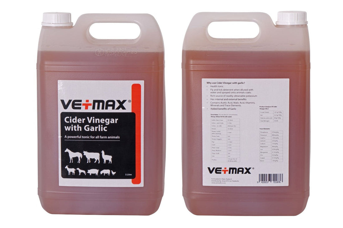 Vetmax Apple Cider Vinegar with Garlic 5L