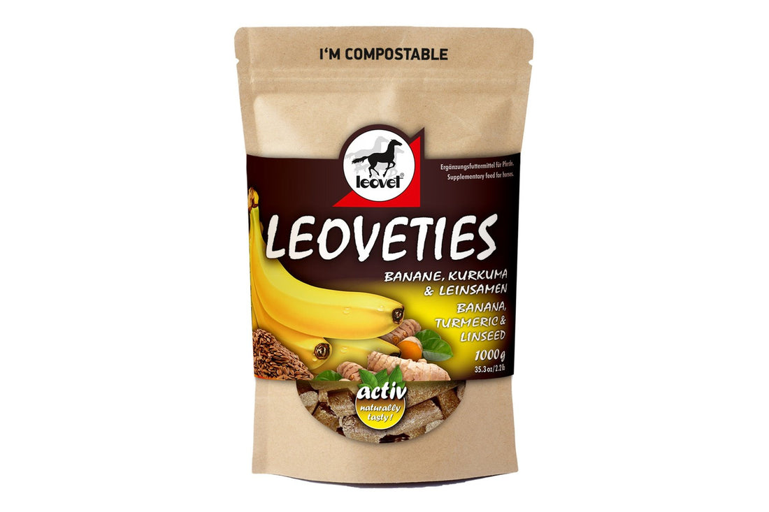 Leoveties Treats Banana Turmeric &amp; Linseed 1kg