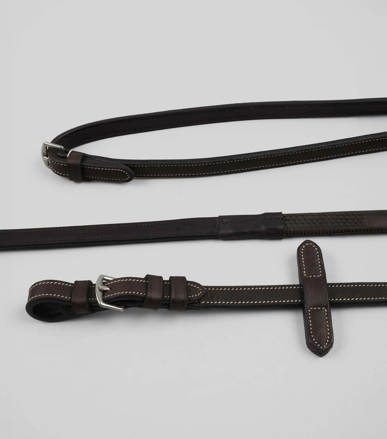 Premier Equine Veneto Rubber Grip Reins Black