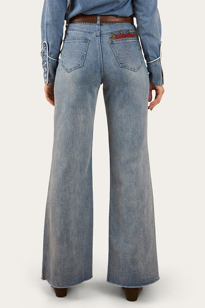 Ringers Western Visalia Rose Womens Wide Leg Jean