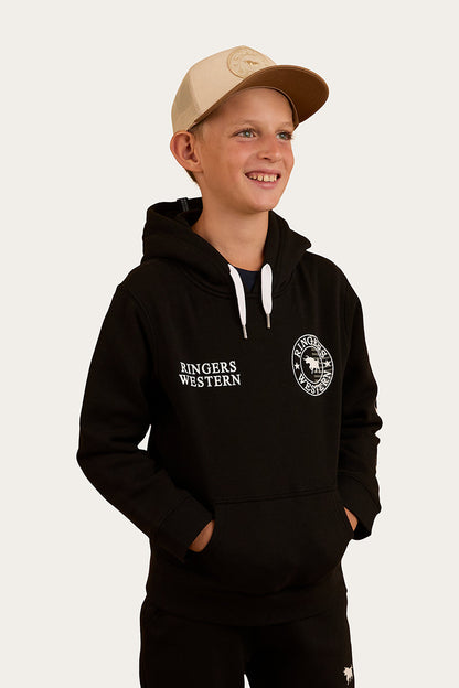 Ringers Western Jackaroo Flag Kids Pullover Hoodie